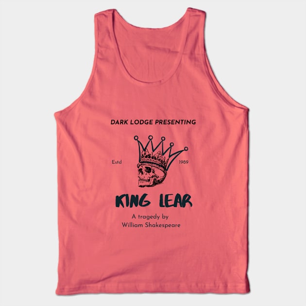 Dark Academia Shakespeare Tank Top by TheGiftMonsterStudio